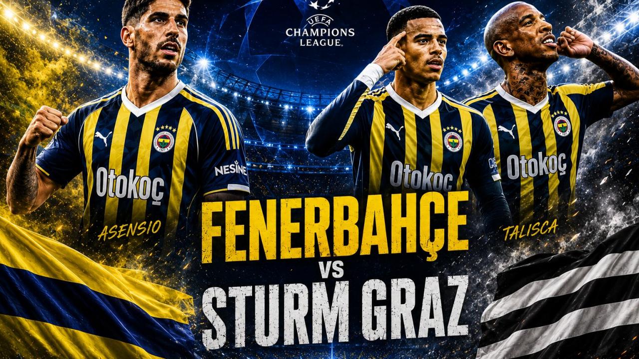 Sturm Graz - Fenerbahçe maçı canlı şifresiz izle: İşte muhtemel 11'ler!