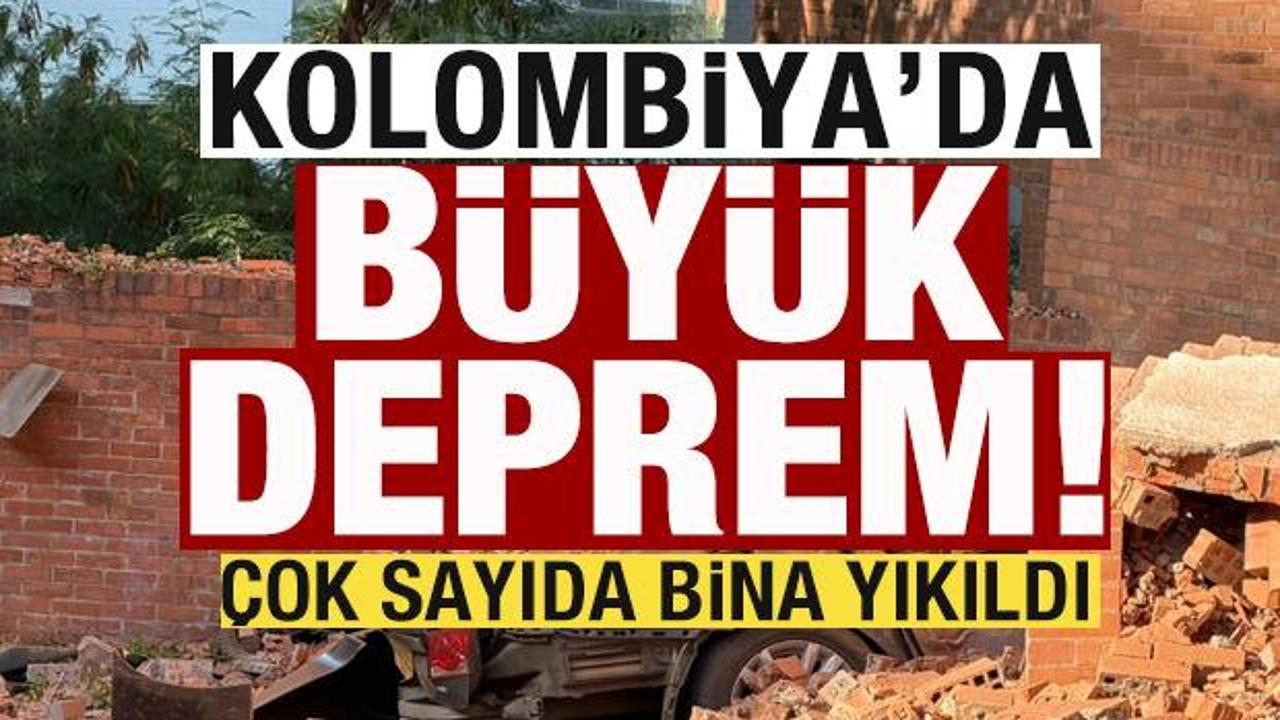 Son dakika: Kolombiya'da büyük deprem! 7,4'le sallandı