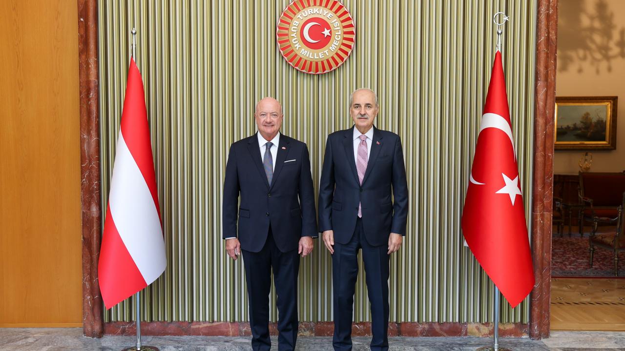 TBMM Başkanı Kurtulmuş, Avusturya Şansölyesi Stocker'ı kabul etti