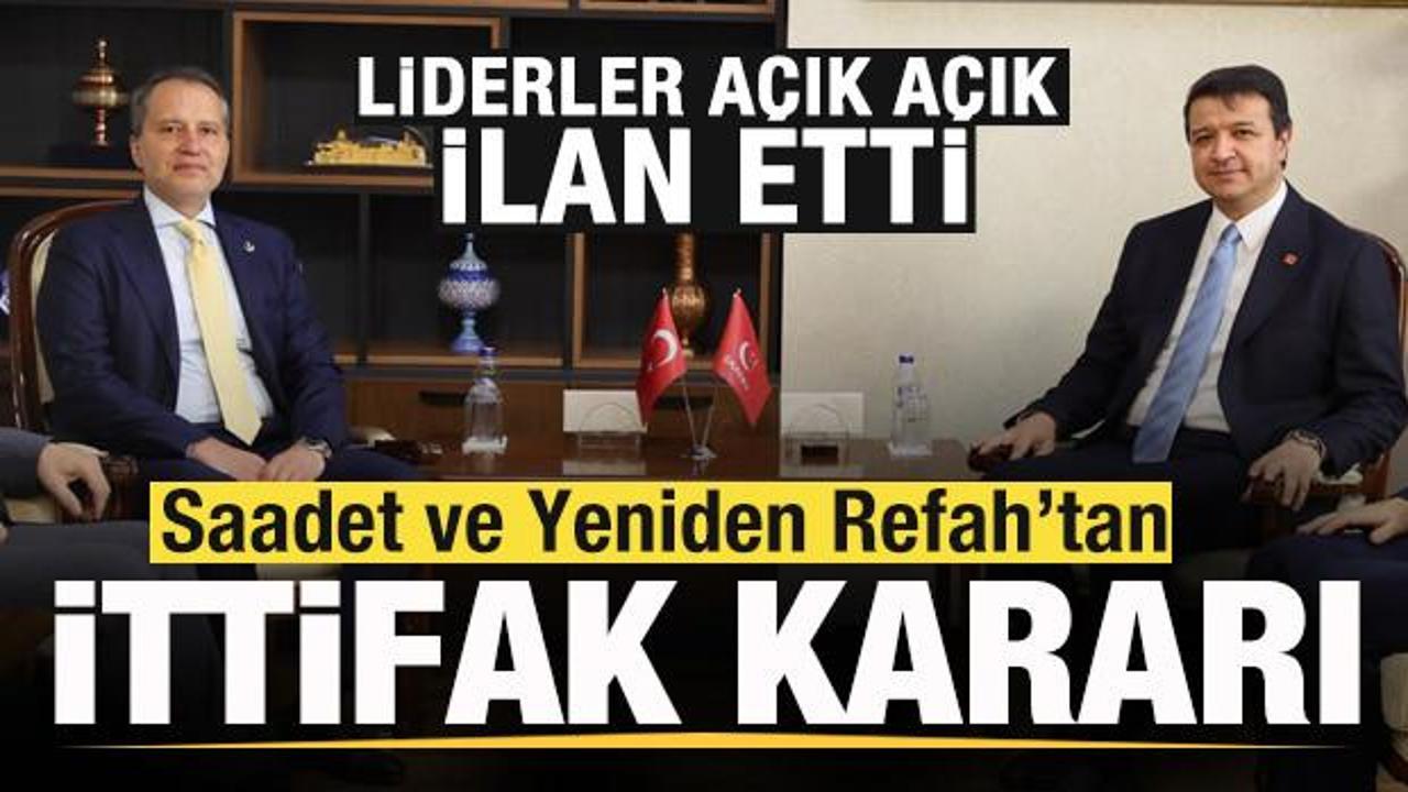 Siyaset gündemini hareketlendiren buluşma! Yeniden Refah ve Saadet'ten ittifak kararı