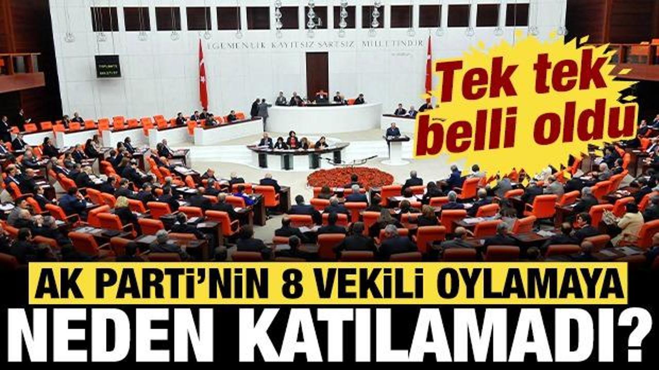 'Terörsüz Türkiye: AK Parti'nin 8 milletvekili oylamaya neden katılamadı?