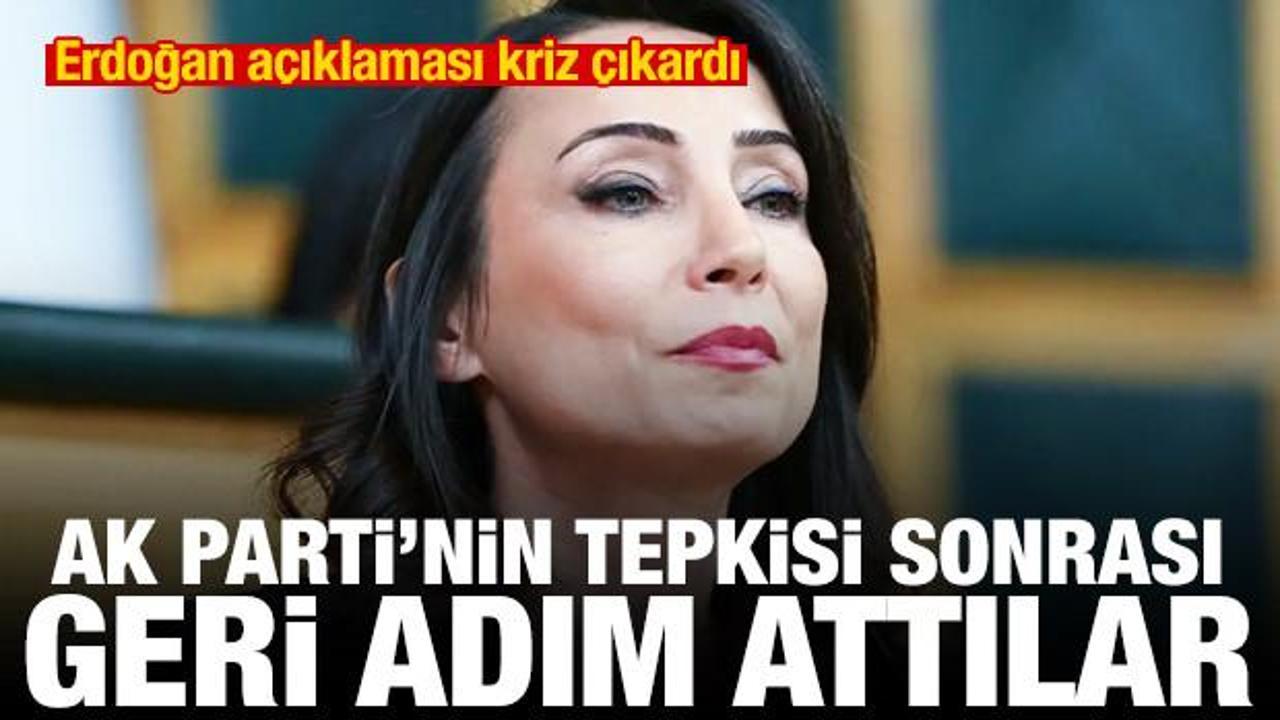 Erdoğan açıklaması kriz çıkardı! AK Parti'den sert tepki, DEM Parti'den geri adım