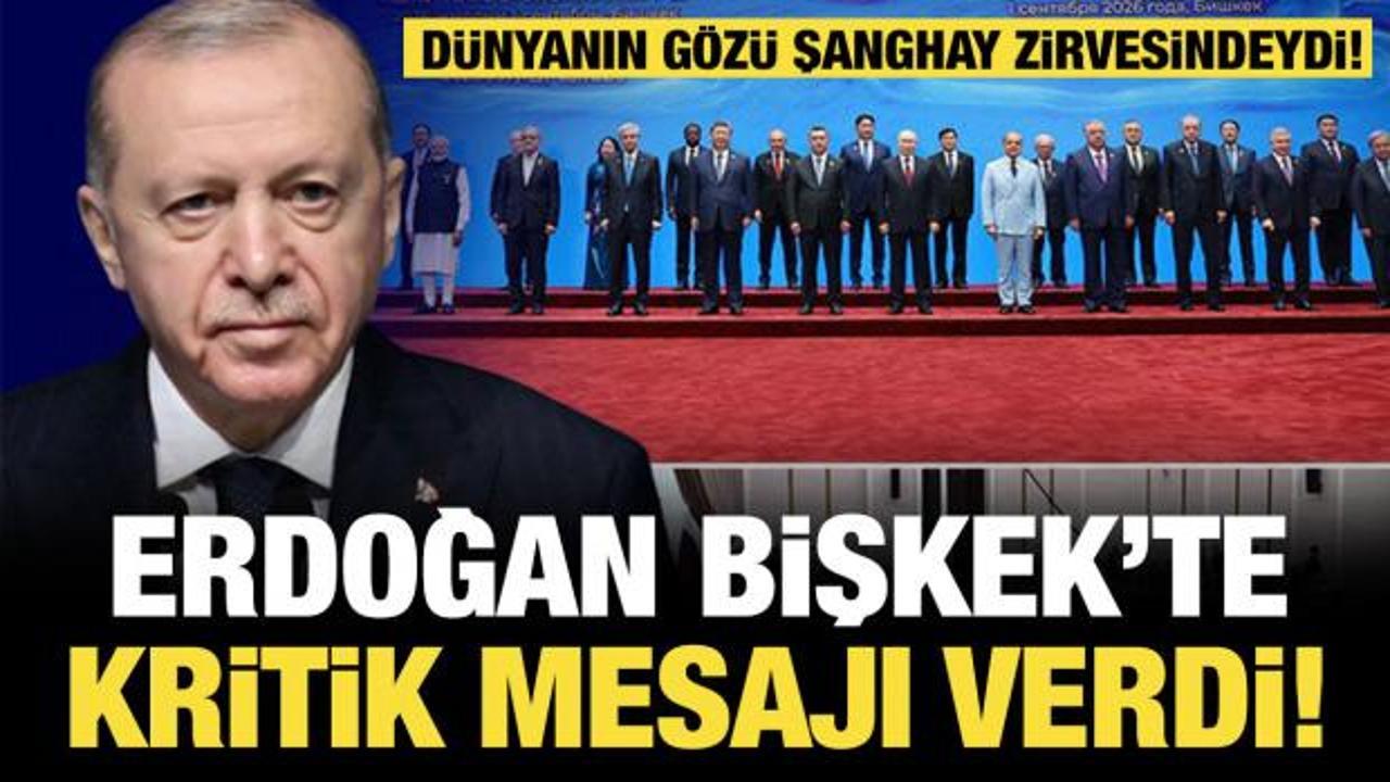 Son dakika... Erdoğan’dan Bişkek’te kritik mesaj: Şanghay örgütü BM’nin tamamlayıcısıdır