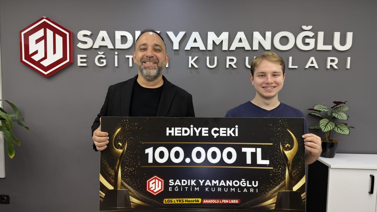 YKS Türkiye 74’üncüsü oldu, 100 bin TL’lik ödülünü yetim çocuklara bağışladı