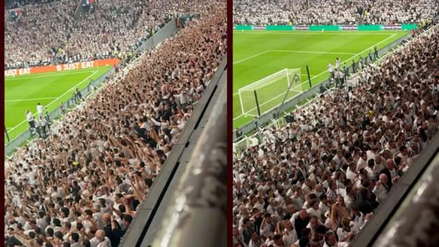 Beşiktaş taraftarından Marsilya Maçında Görkemli Tribün Şovu