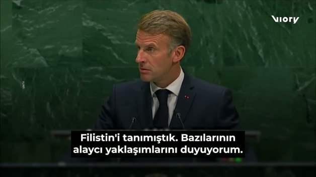 Macron da İsraillilerin yüzüne siz katilsiniz dedi