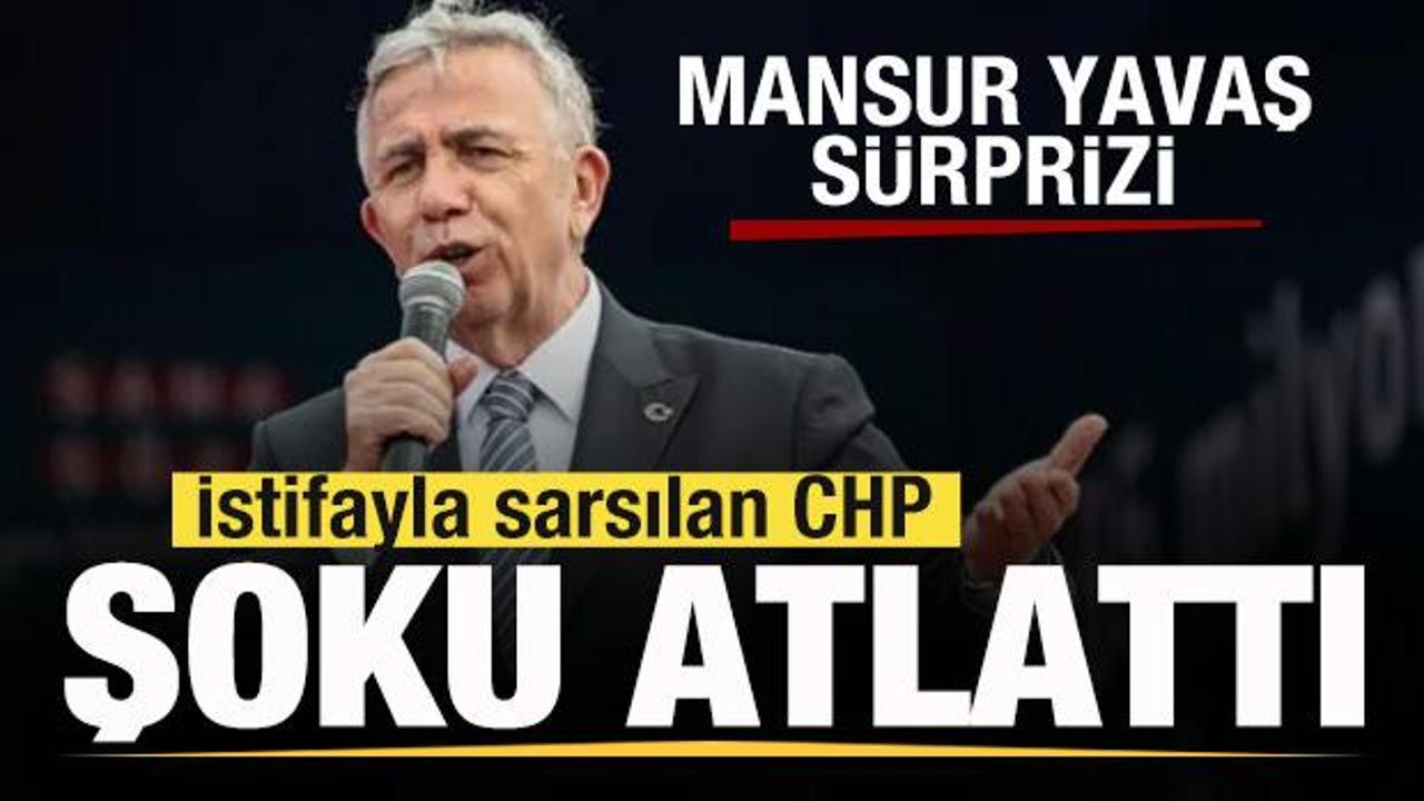 İstifayla sarsılan CHP şoku atlattı! Mansur Yavaş sürprizi!