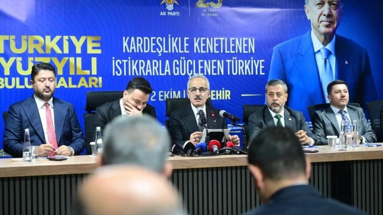 Uraloğlu Nevşehir’de müjdeyi duyurdu: Çerkezköy-Kapıkule Hızlı Tren Hattı için tarih verdi