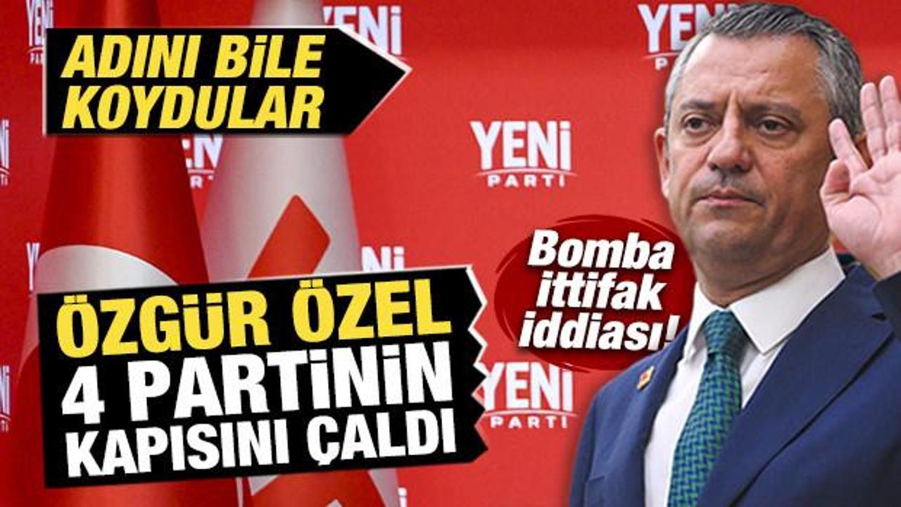 Bomba ittifak iddiası: Özgür Özel 4 partinin kapısını çaldı! Adını bile koydular