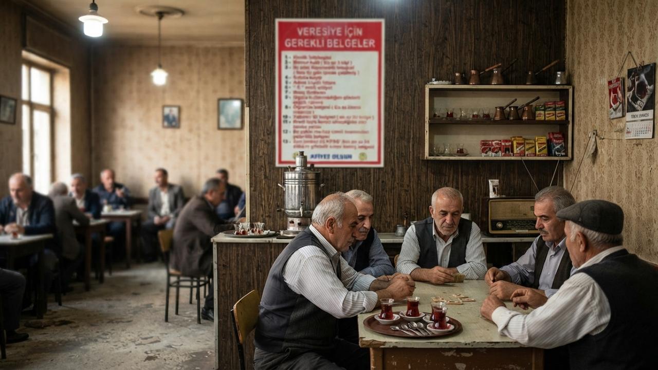 Kahvehaneye asıldı, gören dönüp bir daha baktı! Veresiye için akılalmaz 13 şart