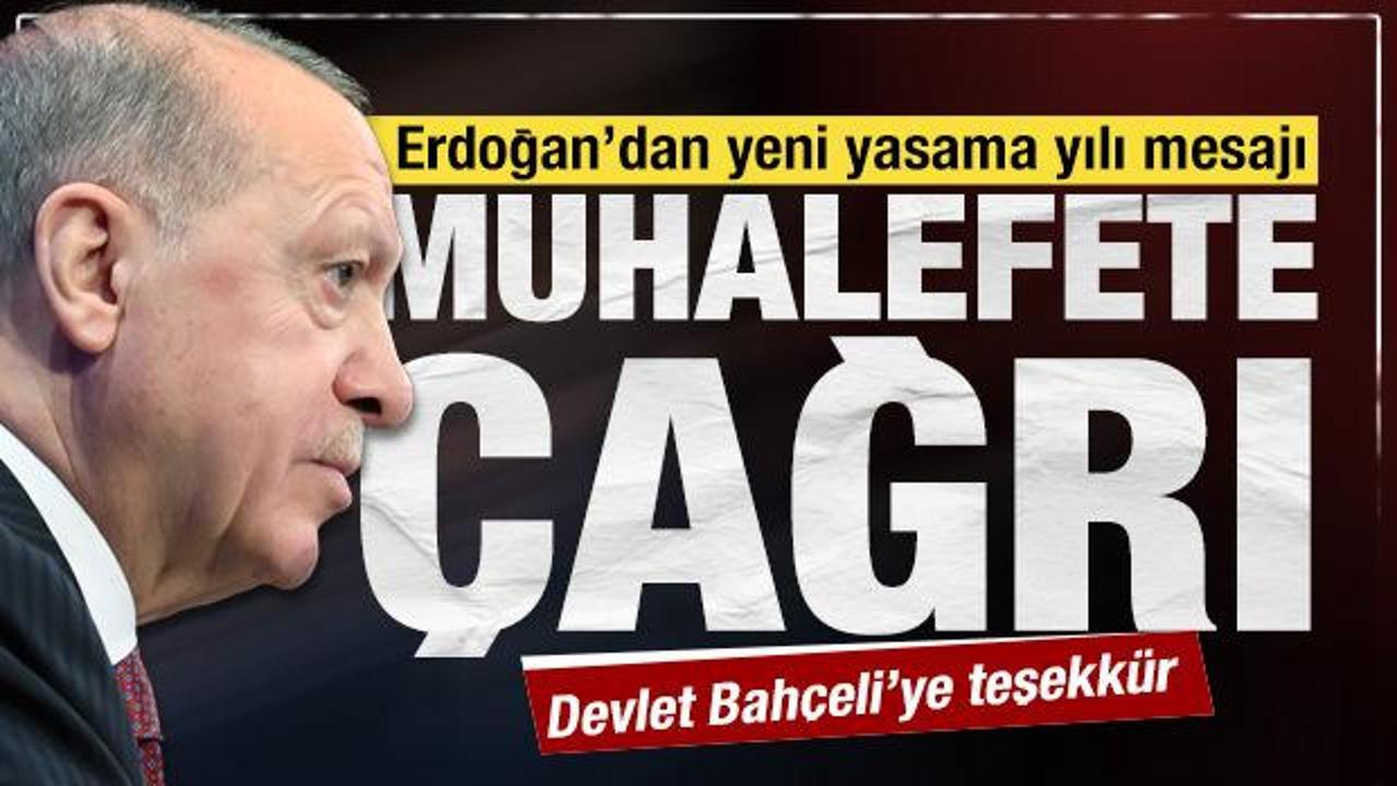 Cumhurbaşkanı Erdoğan'dan yeni yasama yılı mesajı: Muhalefete çağrı yaptı