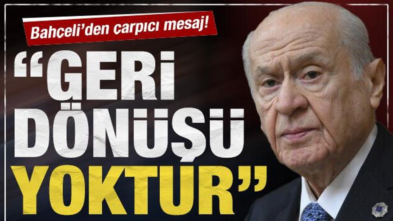 Bahçeli'den fon soruşturması ve Terörsüz Türkiye açıklamaları