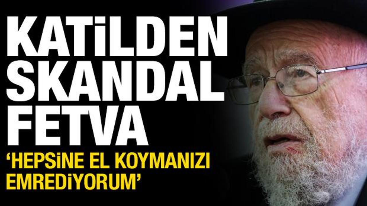 Haham Lior'dan Batı Şeria'da yağma fetvası