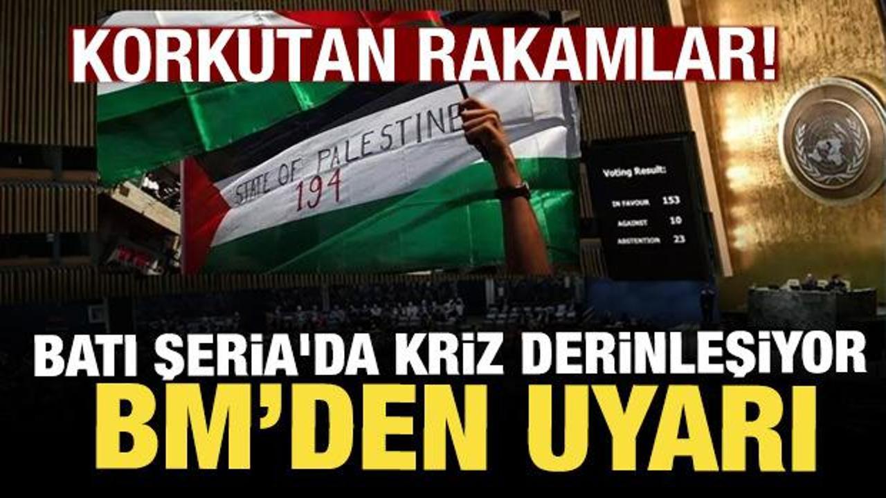 BM: Batı Şeria'da durum açlık krizine dönüşüyor