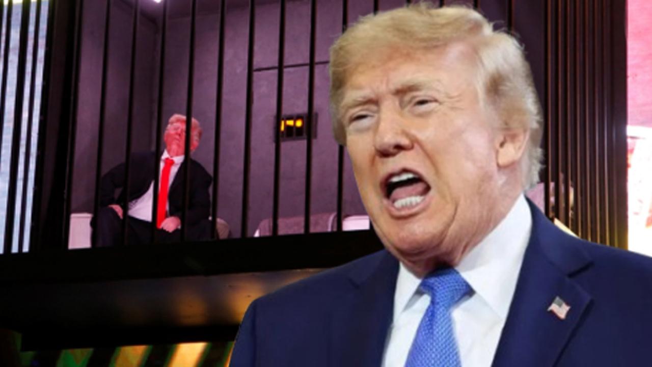 İran'da Trump hapse atıldı
